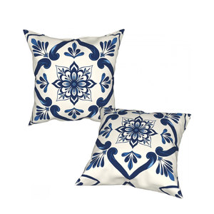 Décoration de la maison pur coton lin imprimé floral Design tendance forme personnalisée housse de coussin - Product Image 5