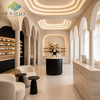 Rak Display LED untuk Furnitur Salon, Rak Display Parfum untuk Furnitur Luar Ruangan, Rak Display untuk Restoran, Rak Makeup Custom
