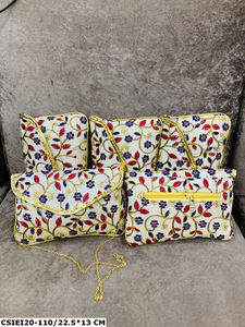 Indian Handcrafted Embroidered Multi Color Evening Clutch <b>Bag</b> <b>for</b> <b>Wedding</b> Favors Return Gifts Special Celebrations-Craftstages - Product Image 3