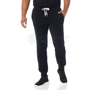 Pantalon en coton décontracté pour hommes à la mode coupe ajustée motif droit léger taille moyenne conception vêtements confortables - Product Image 1