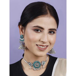 Floral Round <b>Choker</b> for Wedding Occasions - Product Image 2