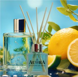 Tuberose Reed Diffuser Set Glass Bottle <b>Rattan</b> Sticks Long-Lasting Room Deoderizer 100+ Indian Scents Factory Price Custom Label - Product Image 2