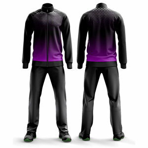 Ensemble de survêtement de sport à séchage rapide pour hommes, femmes et jeunes, veste et pantalon, tenue d'entraînement, 100% polyester respirant - Product Image 4