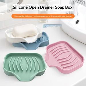 Hot-selling New Product Japanese-style Bathroom Kitchen Drainage Mat Storage Tray Creative <b>Soap</b> <b>Holder</b> with Customizable logo - Product Image 2