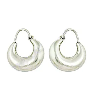 Pendientes de Aro de Media Luna de Plata 925 de Moda para Mujer, Estilo Huggie para Uso Diario, Religiosos, Lindos, Chapados en Oro de 14K y Rodio, con Perla como Piedra Principal - Product Image 1