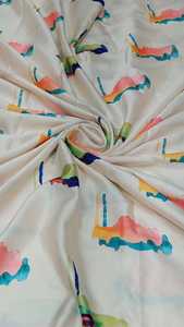 Custom Flower Print Indian Fabrics Black Digital Cotton Polyester Embroidery <b>for</b> Wedding Dresses Bags Direct From Supplier - Product Image 3