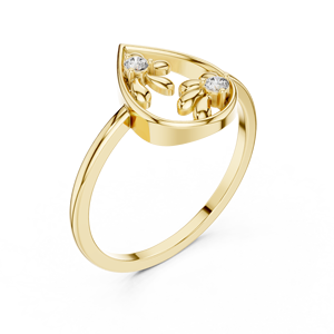 18K ต่างหูเพชรโมอิสที่สร้างขึ้นจากห้องทดลองสีทอง - Product Image 6