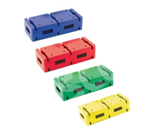 Base de poteau à double direction avec base en caoutchouc durable Outil d'entraînement à la vitesse et à l'agilité - Product Image 2