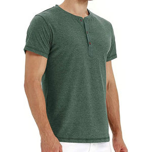 High Quality <b>Henley</b> Comfortable Fit for Business and Casual Wear Plus Size <b>Men's</b> <b>Shirts</b> - Product Image 6