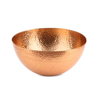 Nuevo cuenco para servir comida martillado de Metal pulido de cobre, mesa de cena, centro de mesa, frutero decorativo a un precio asequible - Product Image 5