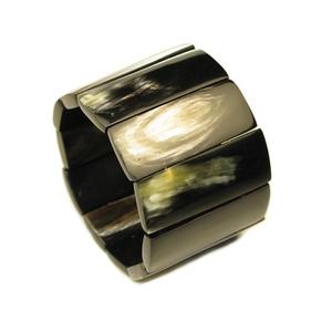 100% Natural Polished Buffalo Horn Wristlet <b>Bracelet</b> Bangles for Women Stylish Animal Style - Product Image 1