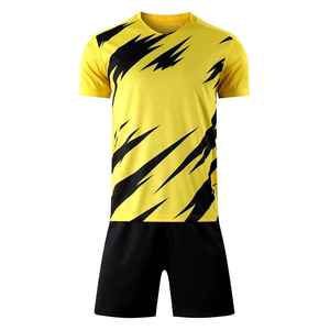 Conjunto de camiseta de fútbol multicolor de larga duración OEM ODM Uniforme de fútbol serigrafiado multicolor Ropa deportiva de larga duración Fútbol - Product Image 2