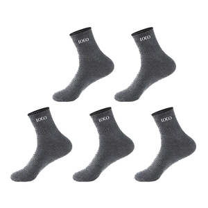 Calcetines profesionales de algodón 100% para hombre, diseño de logotipo personalizado, MOQ bajo, calcetines de moda para hombre - Product Image 6