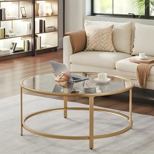 Table basse élégante et écologique pour la maison moderne, accent or et argent, design de tronc d'arbre antique, fer poli, plateau en verre, salon - Product Image 3