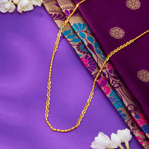 Pulsera de Cadena de Oro Amarillo Opulent Flow, Unisex, de Eslabones Finos - Product Image 1