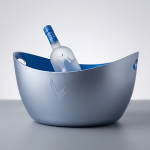 <b>Beer</b> Ice <b>Bucket</b> 4 Bottles Silver Plated for KTV and Party, Wholesale, OEM Custom - Product Image 4