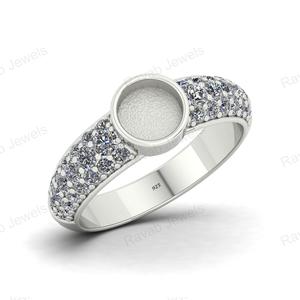 Joyería de Plata 925 de Buena Calidad, Semi-Montada, Hecha en India, Venta al por Mayor en Línea, Fabricación de Joyería Personalizada con Circonita para Mujer - Product Image 4