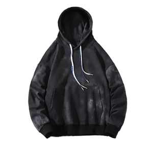 Doble cordón Tie-Dye Hoodie Unisex Oversized Streetwear Pullover con cordones de dos tonos y diseño colorido Splatter - Product Image 4