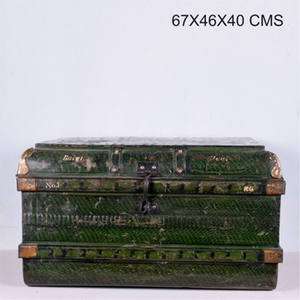 Única colección verde Vintage sala de estar IRON TRUNK Mix & Match Decor - MOQ 1 contenedor solamente - Product Image 3