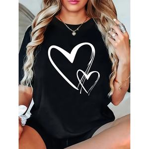 เสื้อยืดลำลองผู้หญิง KW MODA รุ่น KWDM01-4292a สำหรับฤดูใบไม้ผลิ/ฤดูร้อน สีพื้น พิมพ์ลายมาตรฐาน ผลิตในประเทศจีน - Product Image 1