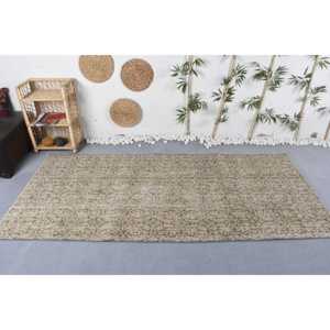 พรมตุรกีวินเทจ ขนาด 4.1x9.1 ฟุต (125x277 ซม.) พรมขนสัตว์โมร็อกโกสีเบจ - Product Image 2