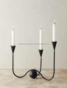 Candelero de estrella indio hecho a mano geométrico último portavelas gran oferta nuevo estilo candelabro de Metal - Product Image 4