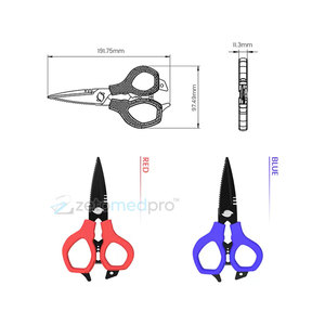 Ciseaux à tresse de pêche, manche ergonomique, coupe-fil, ciseaux à tresse de pêche multifonctionnels - Product Image 6