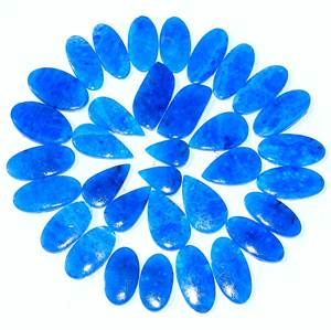 Par de piedras preciosas sueltas de apatita natural, precio al por mayor, último par, pendientes de uso, piedras preciosas sueltas naturales para hacer joyas - Product Image 1