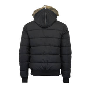 Chaqueta acolchada de invierno para hombre, abrigos reflectantes de algodón grueso impermeables con capucha de piel sintética, novedad - Product Image 4