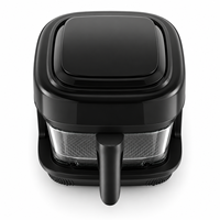 Friteuse à air numérique portable en verre de 2 litres, nouvelle, OEM/ODM, sans huile, programmable, à écran tactile, pour usage domestique, vente en gros