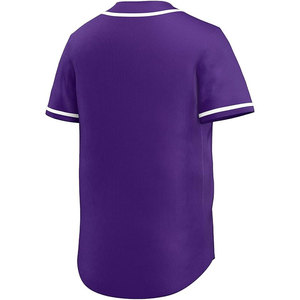 เสื้อเจอร์ซีย์เบสบอลคอผ้าโพลีเอสเตอร์ระบายอากาศได้ดี - Product Image 3