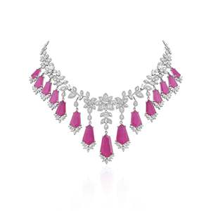 Collier en diamant rouge écarlate - Product Image 1