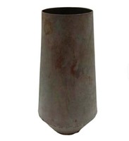 Vas Bunga Panjang Meena Ungu Modern Buatan Tangan Dekorasi Meja dan Dinding Logam Unik untuk Ruang Tamu