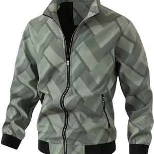 Nueva Chaqueta Casual de Estilo Perfecto con Parches Frontales de Forro Polar, Transpirable, Resistente al Viento e Impermeable, Chaquetas Personalizadas para Hombre - Product Image 1