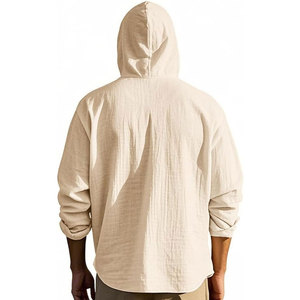 2025 hiver mode femmes sweat à capuche grande taille personnalisé en gros avant Logo lavé Technique solide motif à capuche sweat ample - Product Image 4