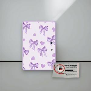 Plaques à cils imprimées avec un nœud violet, étiquette privée, plaque à cils, extension de cils, acrylique magnétique, papillon personnalisé, diamant, cœur, carré - Product Image 6