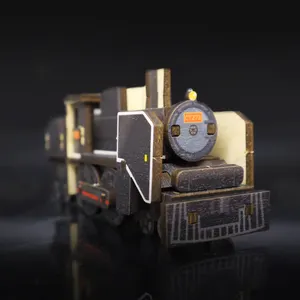 Usine directe en bois CT273 locomotives à vapeur trains inclinables ferroviaires modèle assemblé pour le fournisseur de souvenirs