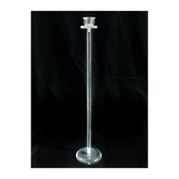 Candélabre de table en acrylique sans flamme, chandelier, porte-bougie cylindrique, centre de table pour Noël, mariage, décoration intérieure
