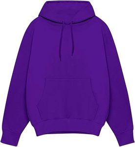เสื้อฮู้ดผู้ชายแบบปรับแต่งได้ แขนยาว สีพื้น คลาสสิก มีเชือกผูก กระเป๋าเสื้อ ใส่ได้ทั้งชายและหญิง สไตล์ลำลอง - Product Image 2