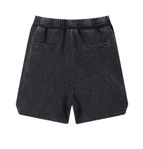 Double Couche Blanc Boxe 100% Coton Tissu Oxford Plus Size Summer Streetwear Running Athletic Jogger Gym Men's Custom - Product Image 2