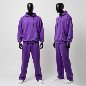 Conjuntos Deportivos Unisex Transpirables con Logotipo Personalizado, Hechos en Fábrica Profesional, 100% Algodón, Tallas Grandes, 2 Piezas, con Capucha - Product Image 6