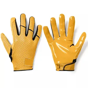 Guanti per ricevitori di calcio giovanile guanti da Football americano in tessuto traspirante guanti per ricevitori multifunzionali di moda di Design personalizzato