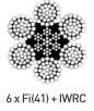 Câble en acier galvanisé à haute teneur en carbone 6X41(Fi)IWRC, norme EN, pour le formage à froid, câble en acier de haute qualité - Product Image 2