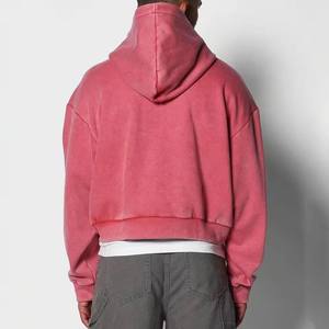 Sudadera con Capucha para Hombre, Personalizada con Logotipo, Impresión Digital, 100% Algodón, Tejido Grueso, Lavado Ácido, Corte Holgado, Transpirable, con Forro - Product Image 3