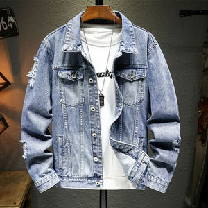 Best Quality Winter Men's <b>Denim</b> <b>Jackets</b>-Custom Casual Eco-Friendly Breathable Front Logo Custom Size <b>Lightweight</b> - Product Image 5