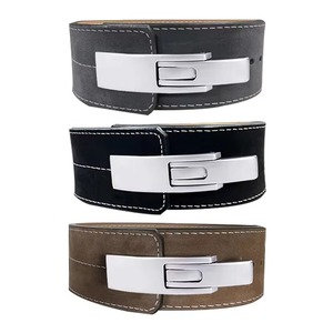 Ceinture d'haltérophilie en cuir véritable 4 pouces rembourrée Accessoires de gymnastique Entraînement Deadlifting Cross-fit Training Fitness Compression Belt - Product Image 4