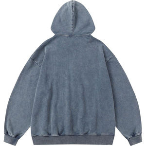 High Quality Oversized 500 Gsm French <b>Terry</b> Hoodie Men Custom Logo Embroidery Heavyweight Cotton Pullover <b>Bulk</b> Blank Hoodies - Product Image 2