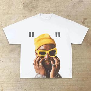 Vente en gros de t-shirts Y2K pour hommes et femmes, t-shirt streetwear surdimensionné à imprimé graphique vintage, fournisseur direct d'usine Fabricant OEM - Product Image 5