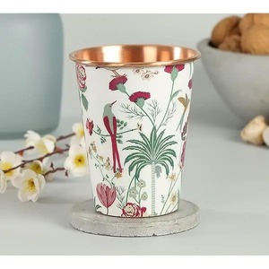 Black Copper Glass Stylish <b>Set</b> Of 2 For <b>Wine</b> Drink Clubs Cafe Decor Elegant Barware Premium <b>Gifting</b> And Modern Dining Use - Product Image 5