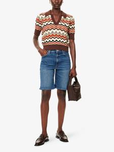 Pantalones Cortos Bermuda Vaqueros de Camuflaje Transpirables Vintage para Hombre, de Talle Alto, Largura hasta la Rodilla, Pierna Ancha, Cierre de Botón, Bordado, Efecto Desgastado - Product Image 5